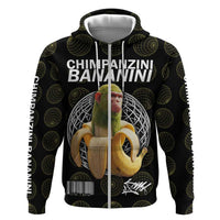 Chimpanzi Bananini Primate Hoodie with 3D Wireframe Globe Pattern