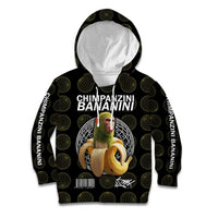 Chimpanzi Bananini Primate Kid Hoodie with 3D Wireframe Globe Pattern