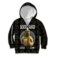 Chimpanzi Bananini Primate Kid Hoodie with 3D Wireframe Globe Pattern