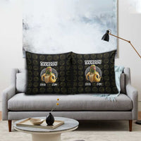 Chimpanzi Bananini Primate Pillow Cover with 3D Wireframe Globe Pattern