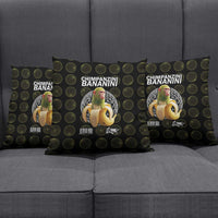 Chimpanzi Bananini Primate Pillow Cover with 3D Wireframe Globe Pattern