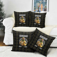 Chimpanzi Bananini Primate Pillow Cover with 3D Wireframe Globe Pattern