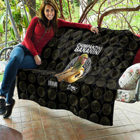 Chimpanzi Bananini Primate Quilt with 3D Wireframe Globe Pattern