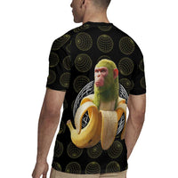 Chimpanzi Bananini Primate Rugby Jersey with 3D Wireframe Globe Pattern