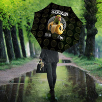 Chimpanzi Bananini Primate Umbrella with 3D Wireframe Globe Pattern