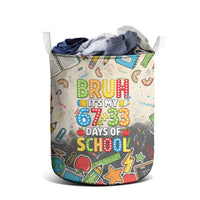 Bruh Its My 67 33 Days of School Laundry Basket Funny Boys Kids 100th Day