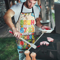 Bruh Its My 67 33 Days of School Apron Funny Boys Kids 100th Day
