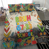 Bruh Its My 67 33 Days of School Bedding Set Funny Boys Kids 100th Day