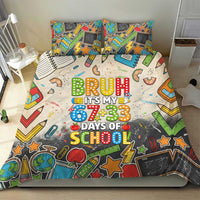 Bruh Its My 67 33 Days of School Bedding Set Funny Boys Kids 100th Day