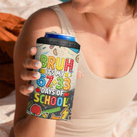 Bruh Its My 67 33 Days of School 4 in 1 Can Cooler Tumbler Funny Boys Kids 100th Day