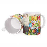 Bruh Its My 67 33 Days of School Ceramic Mug Funny Boys Kids 100th Day
