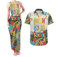 Bruh Its My 67 33 Days of School Couples Matching Tank Maxi Dress and Hawaiian Shirt Funny Boys Kids 100th Day