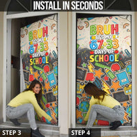 Bruh Its My 67 33 Days of School Door Cover Funny Boys Kids 100th Day