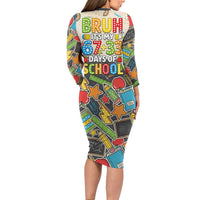 Bruh Its My 67 33 Days of School Family Matching Long Sleeve Bodycon Dress and Hawaiian Shirt Funny Boys Kids 100th Day