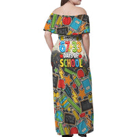 Bruh Its My 67 33 Days of School Family Matching Off Shoulder Maxi Dress and Hawaiian Shirt Funny Boys Kids 100th Day