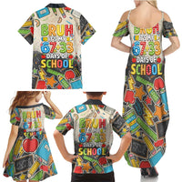 Bruh Its My 67 33 Days of School Family Matching Summer Maxi Dress and Hawaiian Shirt Funny Boys Kids 100th Day