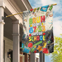 Bruh Its My 67 33 Days of School Garden Flag Funny Boys Kids 100th Day