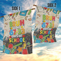 Bruh Its My 67 33 Days of School Garden Flag Funny Boys Kids 100th Day