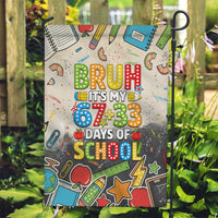 Bruh Its My 67 33 Days of School Garden Flag Funny Boys Kids 100th Day