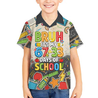 Bruh Its My 67 33 Days of School Hawaiian Shirt Funny Boys Kids 100th Day