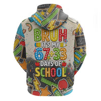 Bruh Its My 67 33 Days of School Hoodie Funny Boys Kids 100th Day