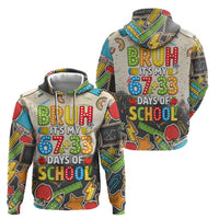 Bruh Its My 67 33 Days of School Hoodie Funny Boys Kids 100th Day