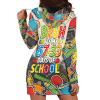 Bruh Its My 67 33 Days of School Hoodie Dress Funny Boys Kids 100th Day