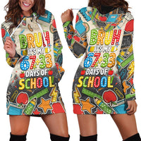 Bruh Its My 67 33 Days of School Hoodie Dress Funny Boys Kids 100th Day