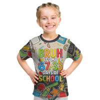 Bruh Its My 67 33 Days of School Kid T Shirt Funny Boys Kids 100th Day