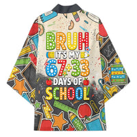 Bruh Its My 67 33 Days of School Kimono Funny Boys Kids 100th Day