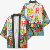 Bruh Its My 67 33 Days of School Kimono Funny Boys Kids 100th Day