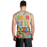 Bruh Its My 67 33 Days of School Men Tank Top Funny Boys Kids 100th Day