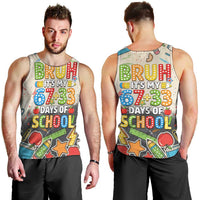 Bruh Its My 67 33 Days of School Men Tank Top Funny Boys Kids 100th Day