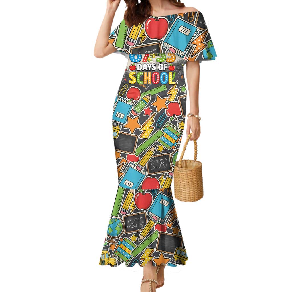 Bruh Its My 67 33 Days of School Mermaid Dress Funny Boys Kids 100th Day