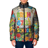 Bruh Its My 67 33 Days of School Padded Jacket Funny Boys Kids 100th Day