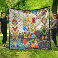 Bruh Its My 67 33 Days of School Quilt Funny Boys Kids 100th Day