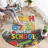 Bruh Its My 67 33 Days of School Round Carpet Funny Boys Kids 100th Day
