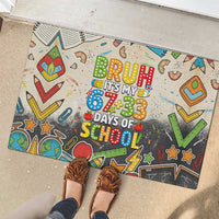 Bruh Its My 67 33 Days of School Rubber Doormat Funny Boys Kids 100th Day