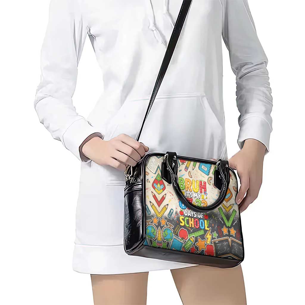 Bruh Its My 67 33 Days of School Shoulder Handbag Funny Boys Kids 100th Day