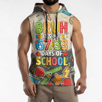 Bruh Its My 67 33 Days of School Sleeveless Hoodie Funny Boys Kids 100th Day