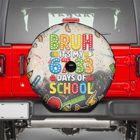 Bruh Its My 67 33 Days of School Spare Tire Cover Funny Boys Kids 100th Day