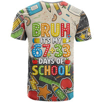 Bruh Its My 67 33 Days of School T Shirt Funny Boys Kids 100th Day