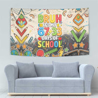 Bruh Its My 67 33 Days of School Tapestry Funny Boys Kids 100th Day