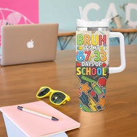 Bruh Its My 67 33 Days of School Tumbler With Handle Funny Boys Kids 100th Day