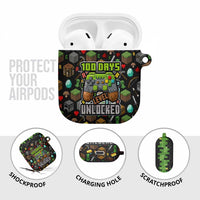 100 Days Level Unlocked AirPods Case Gaming 100 Days of School Boys