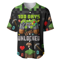 100 Days Level Unlocked Baseball Jersey Gaming 100 Days of School Boys