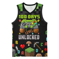 100 Days Level Unlocked Basketball Jersey Gaming 100 Days of School Boys