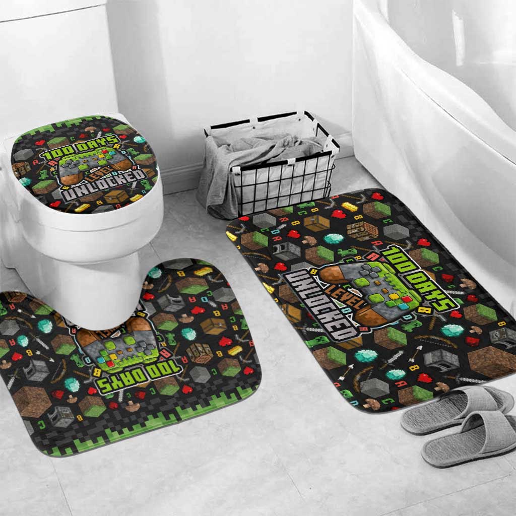 100 Days Level Unlocked Bathroom Set Gaming 100 Days of School Boys