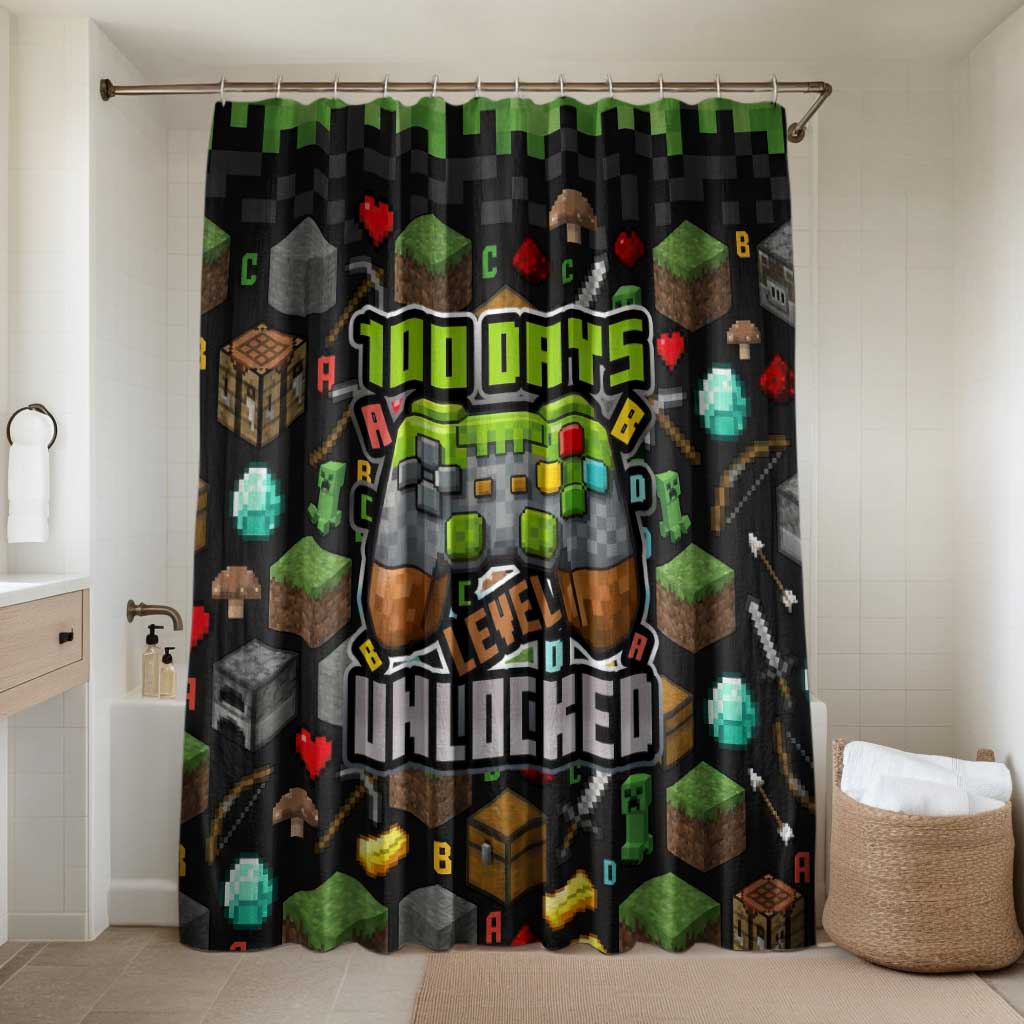 100 Days Level Unlocked Bathroom Set Gaming 100 Days of School Boys