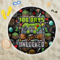 100 Days Level Unlocked Beach Blanket Gaming 100 Days of School Boys